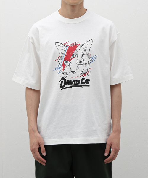B.C STOCK(ベーセーストック)の「ROCK CAT デビット S/S Tシャツ(Tシャツ/カットソー・メンズ・ブラック系その他/ホワイト・MEDIUM/LARGE)」の4枚目の写真