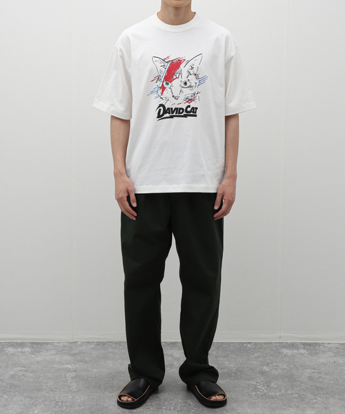 B.C STOCK(ベーセーストック)の「ROCK CAT デビット S/S Tシャツ(Tシャツ/カットソー・メンズ・ブラック系その他/ホワイト・MEDIUM/LARGE)」の5枚目の写真