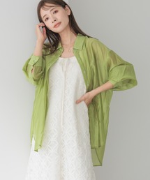 ユルシルエットシアーシャツ 135548