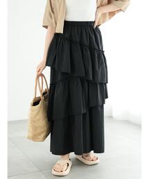 Te chichi | ランダムティアードロングスカート(スカート)