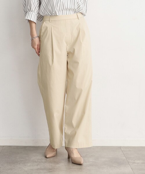 THE SHOP TK (ザ ショップ ティーケー )の「◆【薄くて軽い!/接触冷感/洗える】ストレッチワイドパンツ(その他パンツ・レディース・グレー/ブラック/オリーブ/ライトベージュ・11/12/13)」の3枚目の写真