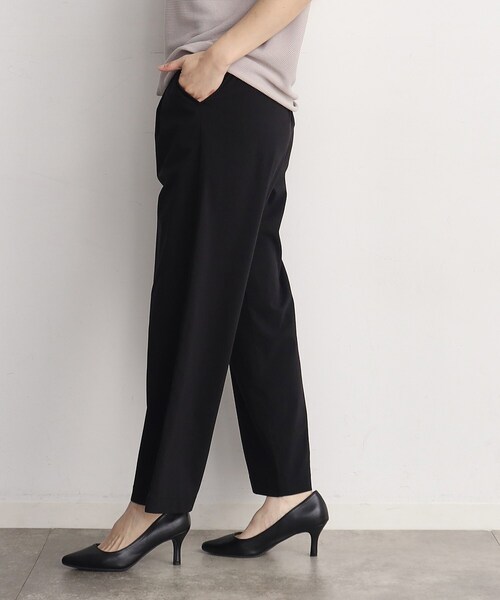 THE SHOP TK (ザ ショップ ティーケー )の「◆【薄くて軽い!/接触冷感/洗える】ストレッチワイドパンツ(その他パンツ・レディース・グレー/ブラック/オリーブ/ライトベージュ・11/12/13)」の1枚目の写真