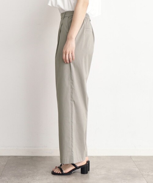 THE SHOP TK (ザ ショップ ティーケー )の「◆【薄くて軽い!/接触冷感/洗える】ストレッチワイドパンツ(その他パンツ・レディース・グレー/ブラック/オリーブ/ライトベージュ・11/12/13)」の6枚目の写真