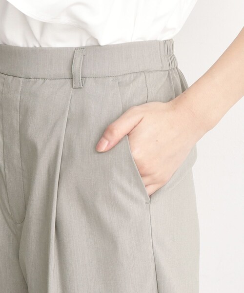 THE SHOP TK (ザ ショップ ティーケー )の「◆【薄くて軽い!/接触冷感/洗える】ストレッチワイドパンツ(その他パンツ・レディース・グレー/ブラック/オリーブ/ライトベージュ・11/12/13)」の9枚目の写真