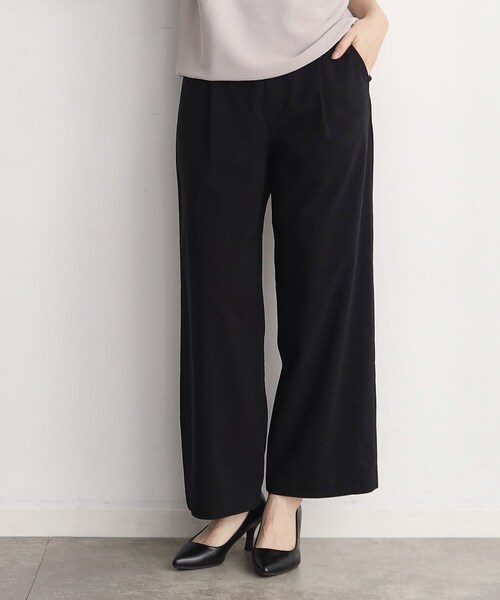 THE SHOP TK (ザ ショップ ティーケー )の「◆【薄くて軽い!/接触冷感/洗える】ストレッチワイドパンツ(その他パンツ・レディース・グレー/ブラック/オリーブ/ライトベージュ・11/12/13)」の12枚目の写真