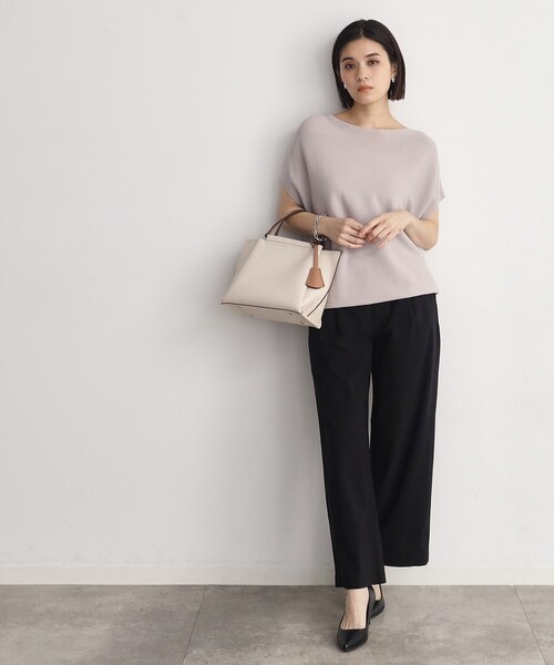 THE SHOP TK (ザ ショップ ティーケー )の「◆【薄くて軽い!/接触冷感/洗える】ストレッチワイドパンツ(その他パンツ・レディース・グレー/ブラック/オリーブ/ライトベージュ・11/12/13)」の13枚目の写真