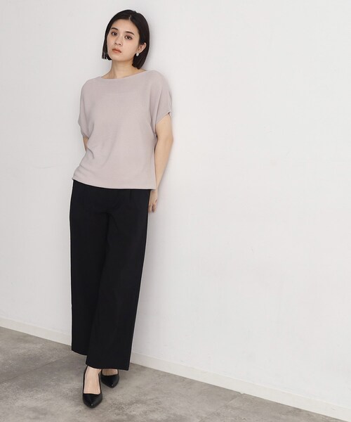 THE SHOP TK (ザ ショップ ティーケー )の「◆【薄くて軽い!/接触冷感/洗える】ストレッチワイドパンツ(その他パンツ・レディース・グレー/ブラック/オリーブ/ライトベージュ・11/12/13)」の14枚目の写真