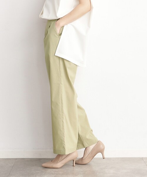 THE SHOP TK (ザ ショップ ティーケー )の「◆【薄くて軽い!/接触冷感/洗える】ストレッチワイドパンツ(その他パンツ・レディース・グレー/ブラック/オリーブ/ライトベージュ・11/12/13)」の16枚目の写真