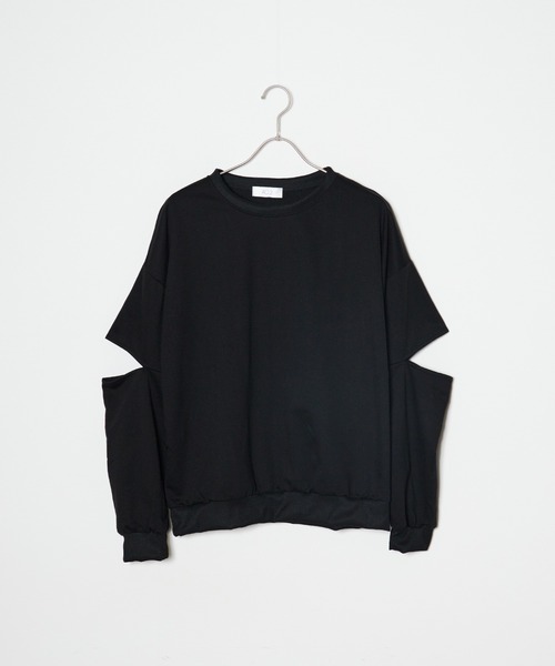 BLANK (ブランク)の「▲Slit Pullover Sweatshirt / スリットプルオーバー スウェット(スウェット・レディース・ブラック/グレー・FREE)」の16枚目の写真