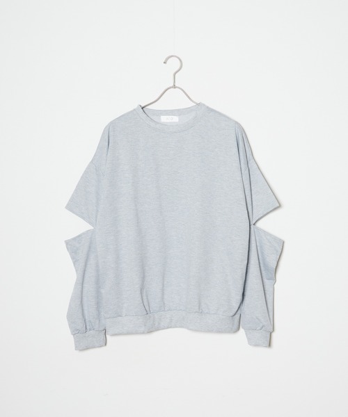 BLANK (ブランク)の「▲Slit Pullover Sweatshirt / スリットプルオーバー スウェット(スウェット・レディース・ブラック/グレー・FREE)」の17枚目の写真