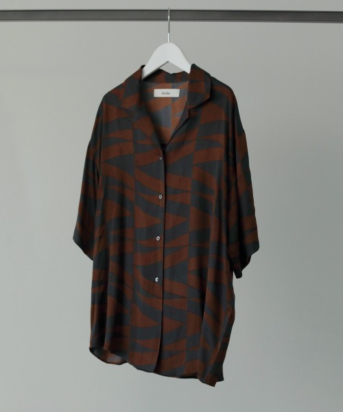 anuke（アンヌーク）の「anuke Geometric Satin Shirts 62410411 