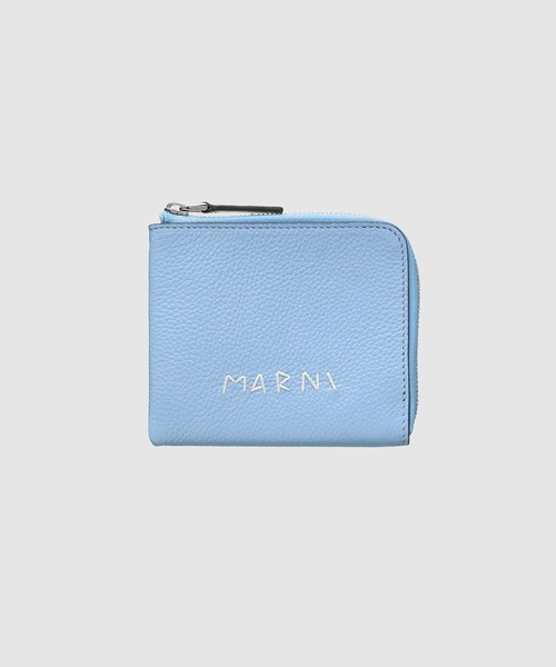 MARNI（マルニ）の「MENDING CALF LEATHER / ジップアラウンドウォレット（財布・メンズ・ライトブルー/ベージュ系/ブラック/ライトグレー/オリーブ/イエロー・ONE SIZE）」の5枚目の写真