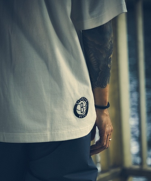 【新品】NBA 開幕戦 限定 ブルックリンネッツ Tシャツ ホワイト セール】NBA「BROOKLYN NETS」：NBA別注 ブルックリンネッツ T