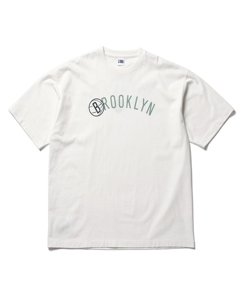 【新品】NBA 開幕戦 限定 ブルックリンネッツ Tシャツ ホワイト セール】NBA「BROOKLYN NETS」：NBA別注 ブルックリンネッツ T