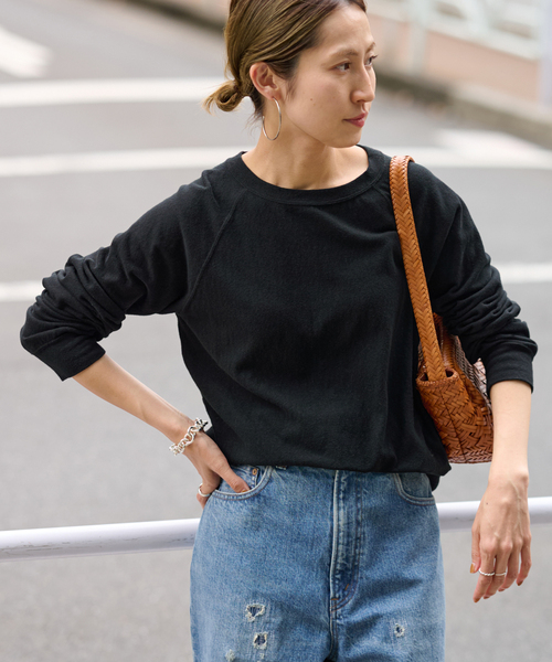 FRAMeWORK（フレームワーク）の「≪追加≫NEWスラブベアテンプルオーバー（Tシャツ/カットソー・レディース・グレー/ホワイト/ベージュ/ブラック・FREE）」の13枚目の写真