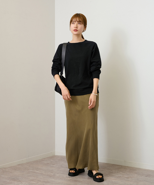 FRAMeWORK（フレームワーク）の「≪追加≫NEWスラブベアテンプルオーバー（Tシャツ/カットソー・レディース・グレー/ホワイト/ベージュ/ブラック・FREE）」の17枚目の写真