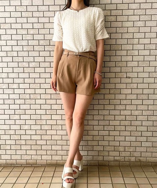 GORGE(ゴージ)の「フクレジャガードパフスリーブTOPS(Tシャツ/カットソー・レディース・アイボリー/ライトカーキ・F)」の6枚目の写真