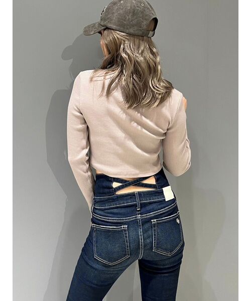 GYDA（ジェイダ）の「GYGYストーンロゴロンT（Tシャツ/カットソー・レディース・ベージュ/ブラック/オフホワイト・FREE）」の20枚目の写真