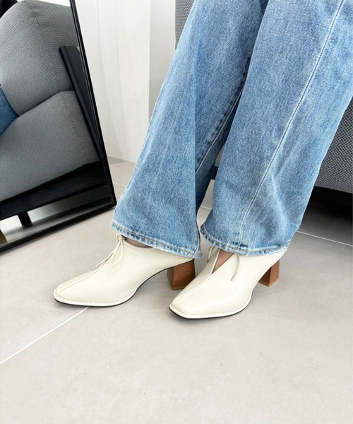 ORiental TRaffic（オリエンタルトラフィック）の「ウッドヒール甲深パンプス 41307（パンプス・レディース・ベージュ/ブラック/ホワイト・34/35/36/37/38/39/40/41/42）」の9枚目の写真