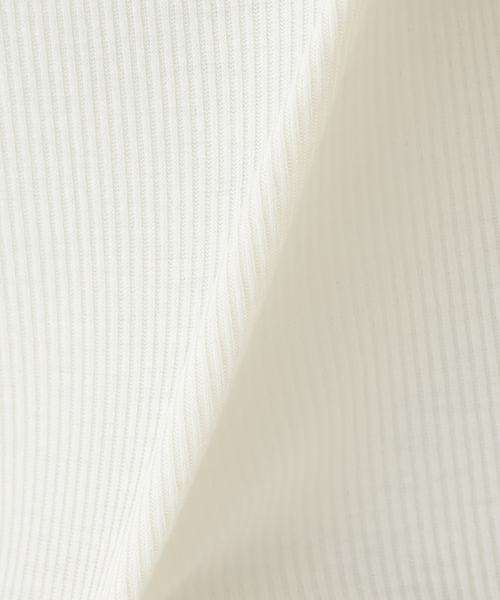 JOURNAL STANDARD relume（ジャーナルスタンダード　レリューム）の「《追加2》ソフトテレコクルーネックロングTEE（Tシャツ/カットソー・レディース・ホワイト/グレー/オリーブ/アイボリー/ブラック・FREE）」の9枚目の写真