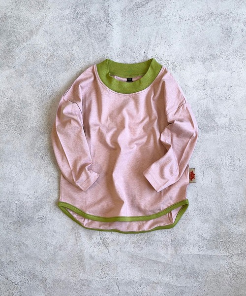 Life Support Products（ライフサポートプロダクツ）の「【防汚加工】ラウンドロンティー（Tシャツ/カットソー・キッズ・オフホワイト/ブラック/グリーン/チャコール/ホワイト系その他/ライトピンク/グレー/ブルー・100/150/140/120/110/95/90/130/80）」の8枚目の写真