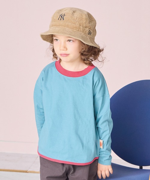 Life Support Products（ライフサポートプロダクツ）の「【防汚加工】ラウンドロンティー（Tシャツ/カットソー・キッズ・オフホワイト/ブラック/グリーン/チャコール/ホワイト系その他/ライトピンク/グレー/ブルー・100/150/140/120/110/95/90/130/80）」の7枚目の写真