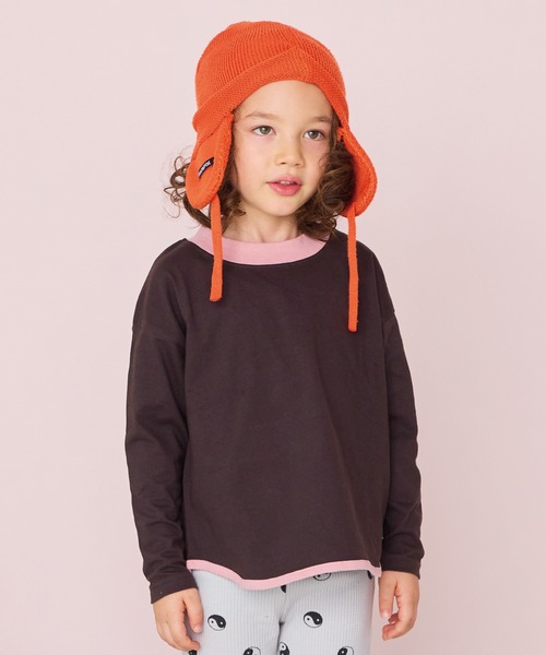 Life Support Products（ライフサポートプロダクツ）の「【防汚加工】ラウンドロンティー（Tシャツ/カットソー・キッズ・オフホワイト/ブラック/グリーン/チャコール/ホワイト系その他/ライトピンク/グレー/ブルー・100/150/140/120/110/95/90/130/80）」の4枚目の写真