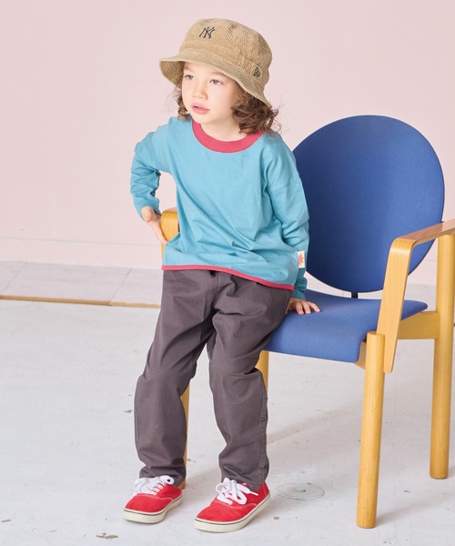 Life Support Products（ライフサポートプロダクツ）の「【防汚加工】ラウンドロンティー（Tシャツ/カットソー・キッズ・オフホワイト/ブラック/グリーン/チャコール/ホワイト系その他/ライトピンク/グレー/ブルー・100/150/140/120/110/95/90/130/80）」の15枚目の写真