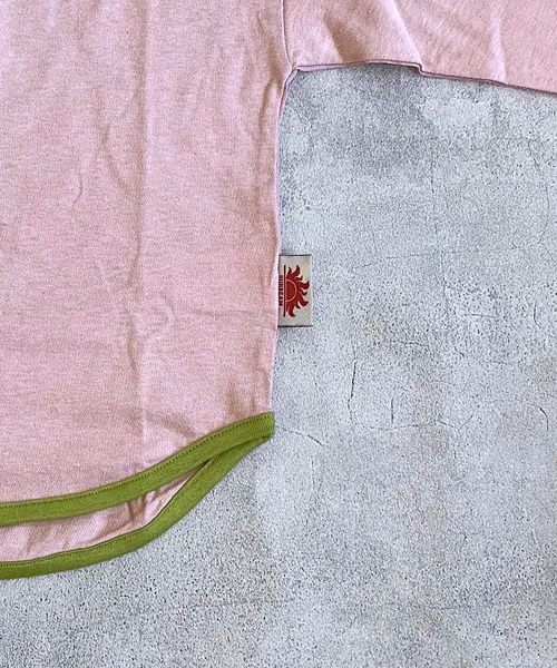 Life Support Products（ライフサポートプロダクツ）の「【防汚加工】ラウンドロンティー（Tシャツ/カットソー・キッズ・オフホワイト/ブラック/グリーン/チャコール/ホワイト系その他/ライトピンク/グレー/ブルー・100/150/140/120/110/95/90/130/80）」の12枚目の写真