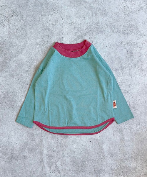 Life Support Products（ライフサポートプロダクツ）の「【防汚加工】ラウンドロンティー（Tシャツ/カットソー・キッズ・オフホワイト/ブラック/グリーン/チャコール/ホワイト系その他/ライトピンク/グレー/ブルー・100/150/140/120/110/95/90/130/80）」の13枚目の写真