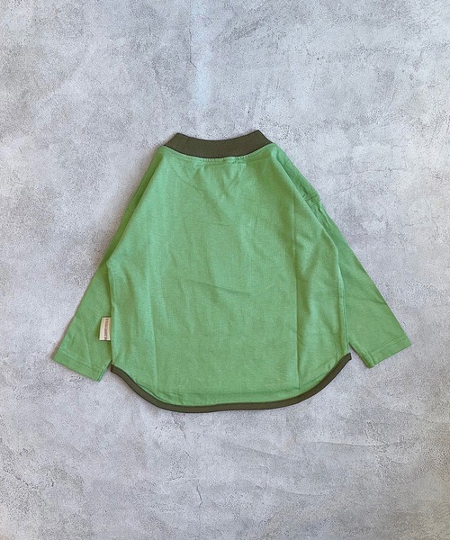 Life Support Products（ライフサポートプロダクツ）の「【防汚加工】ラウンドロンティー（Tシャツ/カットソー・キッズ・オフホワイト/ブラック/グリーン/チャコール/ホワイト系その他/ライトピンク/グレー/ブルー・100/150/140/120/110/95/90/130/80）」の19枚目の写真