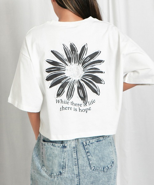 GORGE(ゴージ)の「オーロララメプリントTシャツ(Tシャツ/カットソー・レディース・ブラック/オフホワイト/ピンク/ライトブルーグレー/ネイビー/ダークグリーン/パープル・F)」の2枚目の写真