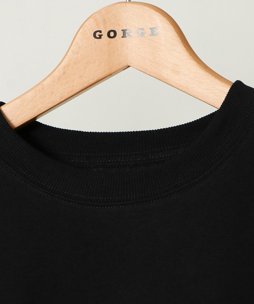 GORGE(ゴージ)の「オーロララメプリントTシャツ(Tシャツ/カットソー・レディース・ブラック/オフホワイト/ピンク/ライトブルーグレー/ネイビー/ダークグリーン/パープル・F)」の11枚目の写真