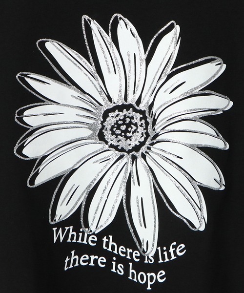 GORGE(ゴージ)の「オーロララメプリントTシャツ(Tシャツ/カットソー・レディース・ブラック/オフホワイト/ピンク/ライトブルーグレー/ネイビー/ダークグリーン/パープル・F)」の9枚目の写真
