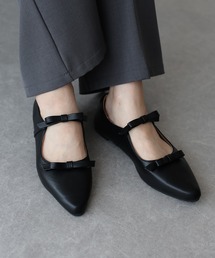 BLUEEAST | ポインテッドトゥリボンパンプス(パンプス)