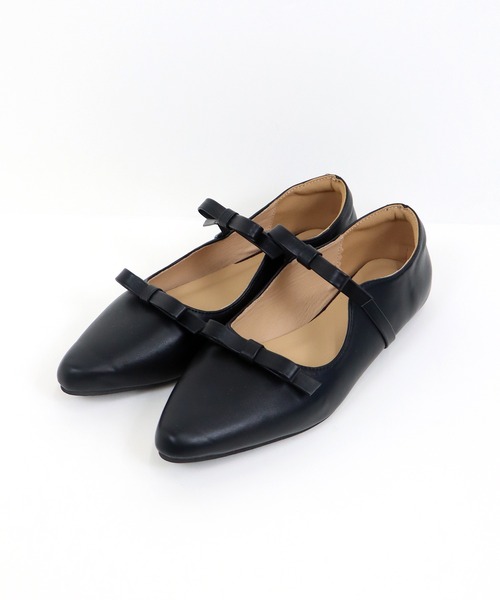 BLUEEAST（ブルーイースト）の「ポインテッドトゥリボンパンプス（パンプス・レディース・ブラック/シルバー・LARGE/MEDIUM）」の15枚目の写真