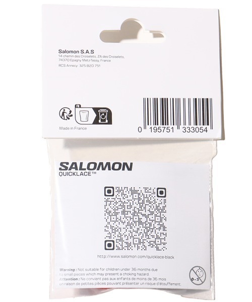 SALOMON（サロモン）の「SALOMON QUICKLACE KIT / サロモン クイックレースキット（シューズアクセサリー・メンズ・レッド・ONE SIZE）」の3枚目の写真
