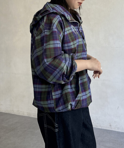 CPCM（シーピーシーエム）の「チェックアノラックパーカー（シャツ/ブラウス・レディース・カーキ/グリーン・FREE）」の7枚目の写真