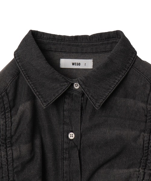 セール】WEGO/ドロストデニムショートシャツ（シャツ/ブラウス）｜WEGO
