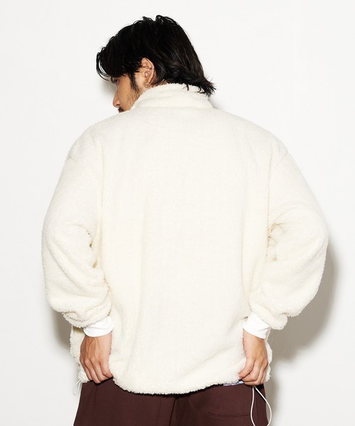 Dickies（ディッキーズ）の「Dickies FLEECE HALFZIP PULLOVER / ディッキーズ フリース ハーフジップ プルオーバー（その他アウター・メンズ・ネイビー/オレンジ/オフホワイト/ブラック/オリーブ・M/S/XL/L）」の7枚目の写真