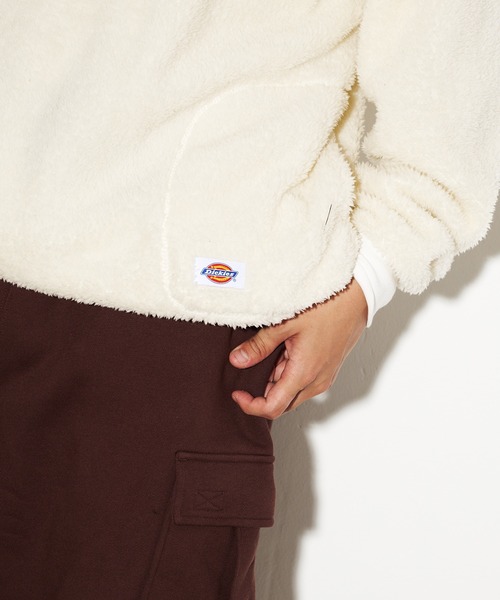 Dickies（ディッキーズ）の「Dickies FLEECE HALFZIP PULLOVER / ディッキーズ フリース ハーフジップ プルオーバー（その他アウター・メンズ・ネイビー/オレンジ/オフホワイト/ブラック/オリーブ・M/S/XL/L）」の10枚目の写真