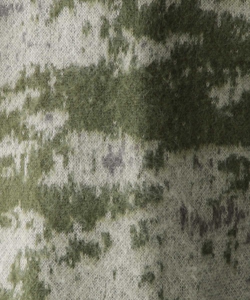 RAGEBLUE（レイジブルー）の「Pattern mohair knit over loose pullover/総柄/モヘヤクルーネックニット（ニット/セーター・メンズ・グレー系その他/ブラック系その他/グリーン系その他/ブルー系その他/ブラウン系その他/ブルー系その他2・SMALL/MEDIUM/LARGE）」の8枚目の写真