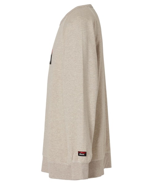 NANGA(ナンガ)の「ECO HYBRID BOX LOGO SWEATSHIRT/エコハイブリッド ボックスロゴ スウェットシャツ(スウェット・メンズ・ブラック/セージグリーン/オートミール/ライトグレー/ホワイト/ブラック系その他/オレンジ・S/M/L/XL)」の10枚目の写真