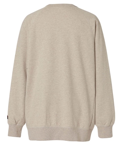 NANGA(ナンガ)の「ECO HYBRID BOX LOGO SWEATSHIRT/エコハイブリッド ボックスロゴ スウェットシャツ(スウェット・メンズ・ブラック/セージグリーン/オートミール/ライトグレー/ホワイト/ブラック系その他/オレンジ・S/M/L/XL)」の11枚目の写真