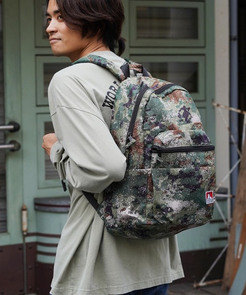 BEN DAVIS（ベンデイビス）の「【BEN DAVIS】SIMPLE DAYPACK（バックパック/リュック・メンズ・グリーン系カモフラージュ/ブラック・FREE）」の7枚目の写真