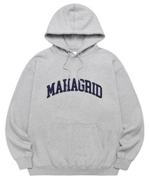 『mahagrid/マハグリッド』VARSITY LOGO HOODIE/バーシティーロゴ プルオーバーパーカー