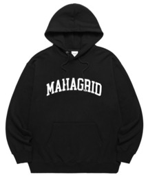 『mahagrid/マハグリッド』VARSITY LOGO HOODIE/バーシティーロゴ プルオーバーパーカー