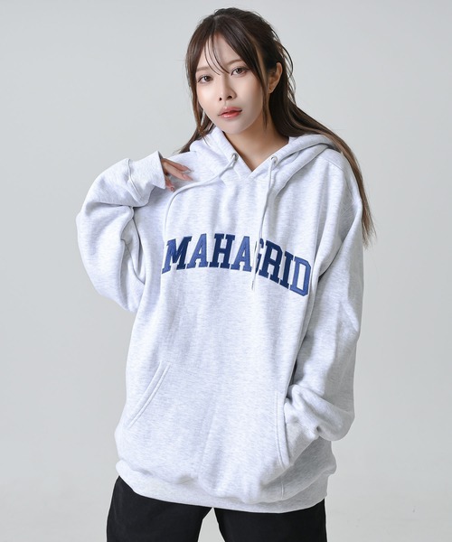 mahagrid/マハグリッド』VARSITY LOGO HOODIE/バーシティーロゴ プル
