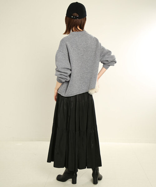 SLOBE IENA（スローブイエナ）の「Bonjour paris ロゴニット（ニット