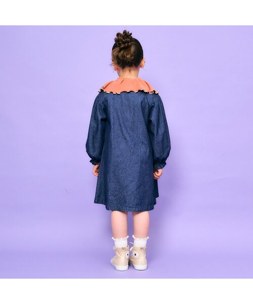 Seraph(セラフ)の「ラッフルカラートップス(Tシャツ/カットソー・キッズ・オフホワイト/ミント/オレンジ・90/100/110/120/80/130/140)」の5枚目の写真